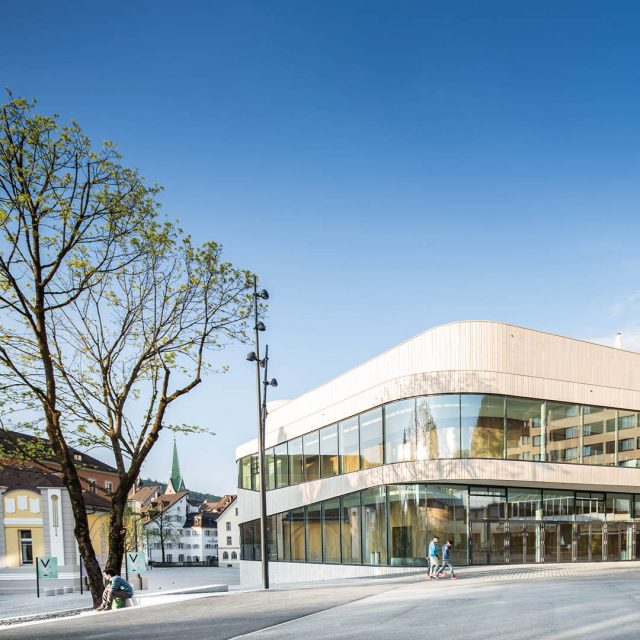 Das Montforthaus in Feldkirch, Vorarlberg ist Spielstätte beim Bodenseefestival