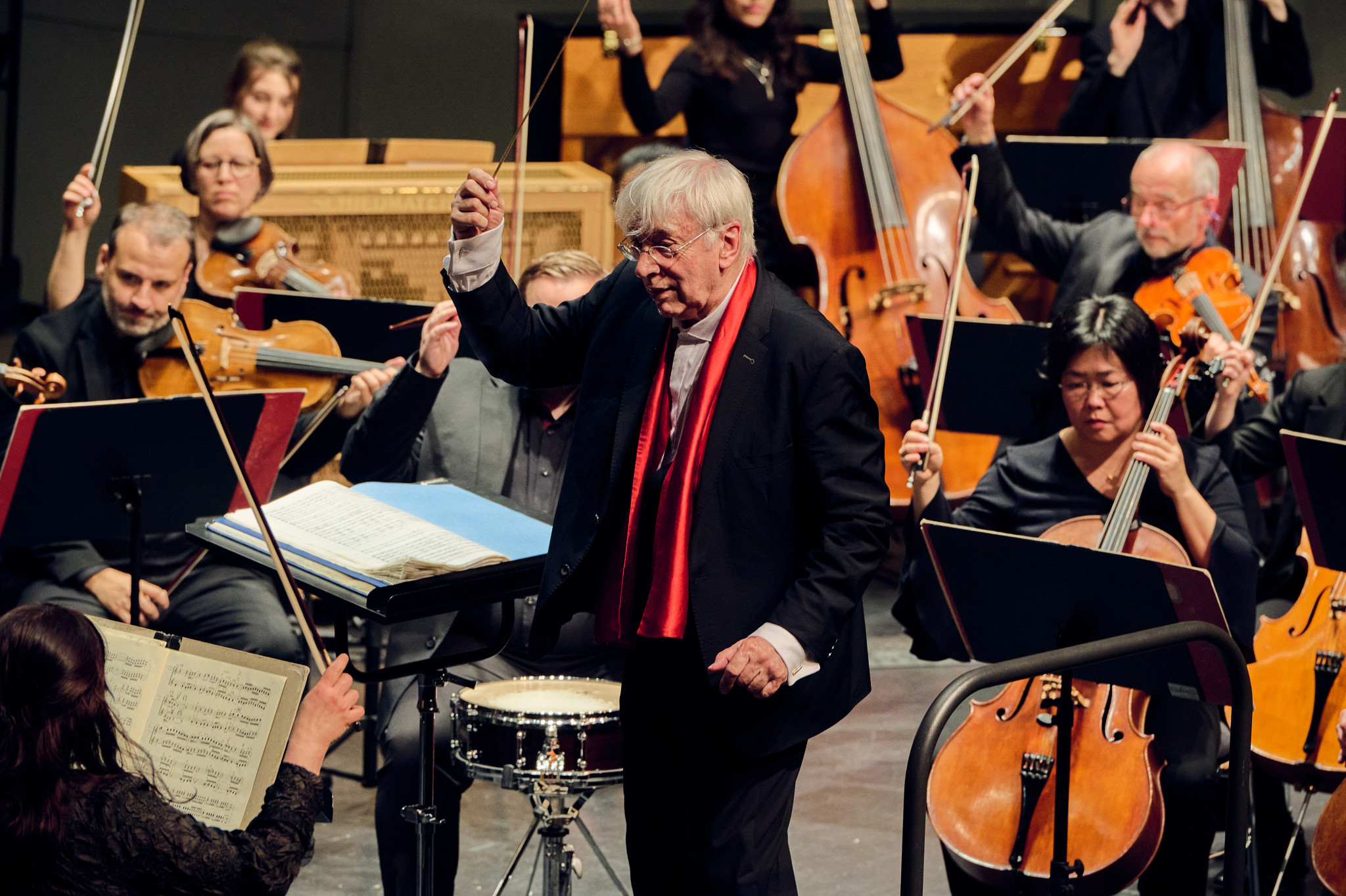 Studierende der Stella Vorarlberg Privathochschule für Musik, Musiker der Bodensee Philharmonie und Kebyart spielten im Montforthaus in Feldkirch das Programm Watermusic.
