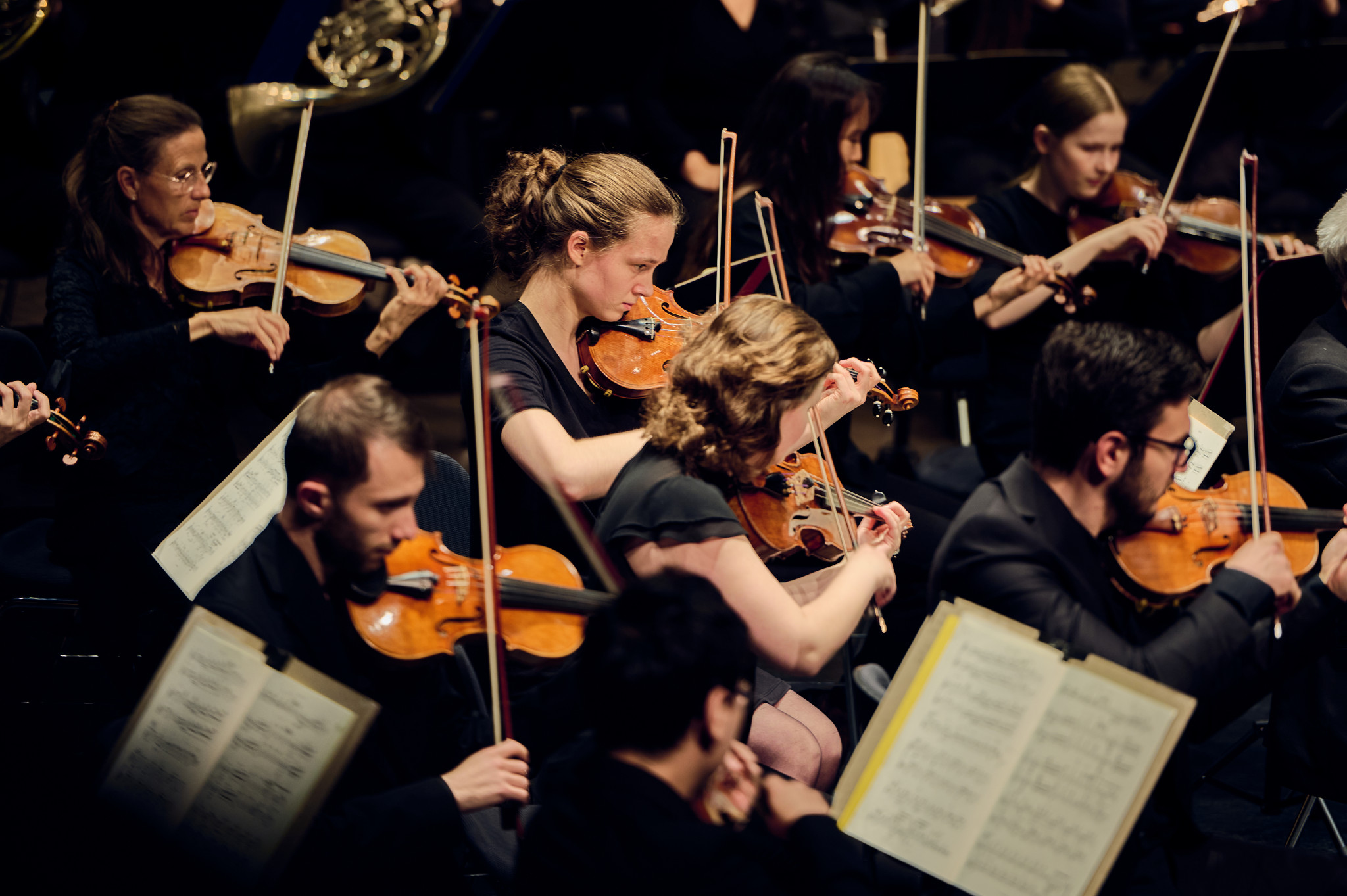 Studierende der Stella Vorarlberg Privathochschule für Musik, Musiker der Bodensee Philharmonie und Kebyart spielten im Montforthaus in Feldkirch das Programm Watermusic.
